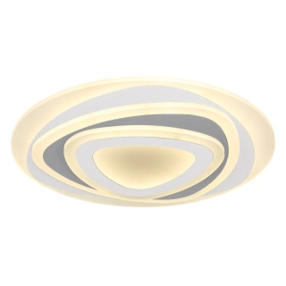 Globo 48012-46 SABATINO - Moderní stropní lustr v bílé a šedé barvě stmívatelný ovladačem, LED 46W, 3000 - 6000K, Ø 50cm