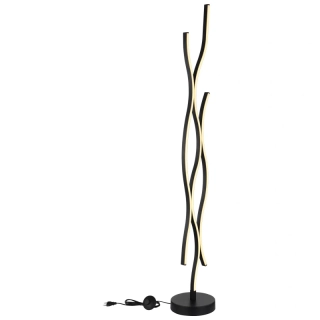 Globo 67206S GERONIMO - Stojací černá moderní LED lampa, LED 28W, 3000K , 135cm