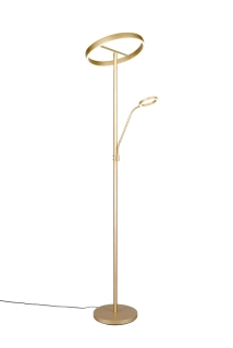 Trio Leuchten 449510279 WILLIS - Moderní stojací LED stmívatelná lampa ve zlaté barvě, LED 39W + 5,5W,  2700+3200+4000K, 180cm
