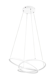 Trio Leuchten 349110131 DARVIN - Závěsný bílý LED lustr s možností přepínání barvy světla, 2300+3000+4000K, LED 34W, 64 x 49cm