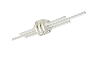 Trio Leuchten R67873107 CINTO - Stropní lustr stmívatelný klasickým vypínačem v matném niklu, LED 20W, 3000K, 81 x 18cm