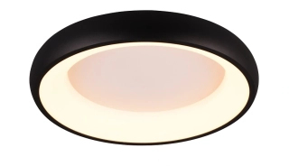 Trio Leuchten 649614532 CARDONA - LED černé stropní kulaté svítidlo stmívatelné běžným vypínačem a změnou barvy světla, LED 29W, 2300+3000+4000K, Ø 46cm