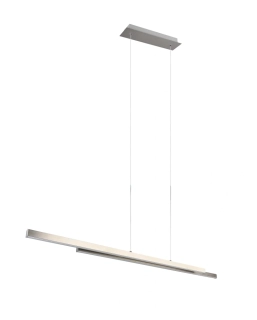 Trio Leuchten R37882107 ODIO - Závěsný lineární lustr v matném niklu, 22W, 3000K, 110cm