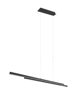 Trio Leuchten R37882132 ODIO - Závěsný lineární lustr v černé barvě, 22W, 3000K, 110cm