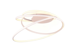 Trio Leuchten 644310131 NALA - Stropní lustr stmívatelný klasickým vypínačem v bílé barvě, LED 57W, 2300+3000+4000K, 6800lm, Ø 72cm 