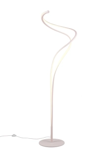 Trio Leuchten 444310131 NALA - Stojací bílá lampa stmívatelná nožním vypínačem, LED 46W, 2300+3000+4000K, 5500lm, 160cm