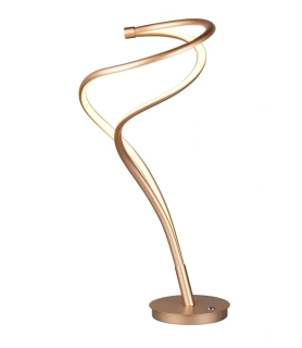 Trio Leuchten 544310179 NALA - Stolní zlatá lampa stmívatelná nožním vypínačem, LED 17W, 2300+3000+4000K, 1900lm, 56cm