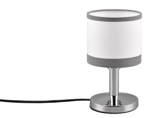 Trio Leuchten R59551006 DAVOS - Dotyková lampička s textilním stínidlem v bílé barvě, 1 x E14