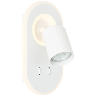Brilliant G99556/05 KIMON - Nástěnné bílé bodové svítidlo se dvěma vypínači, LED 9,5W, 3000K