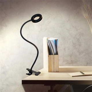 Solight WO66-B - LED stmívatelná lampička v černé barvě se skřipcem, LED 8W, 3000K, 4000K, 5000K