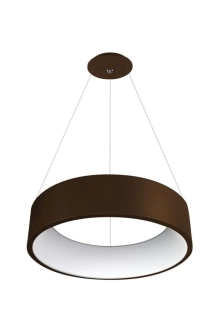 Palnas 62003856 KAJI - Moderní závěsné kulaté LED svítidlo v kávové barvě, 42W, 3000K Ø 60cm