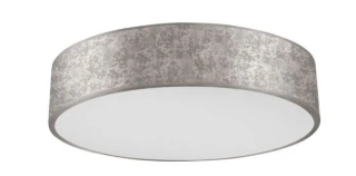 Palnas 61003948 RENY 2 - Moderní stropní kulaté LED svítidlo se stříbrnou textílií, 40W Ø 50cm, 3000K