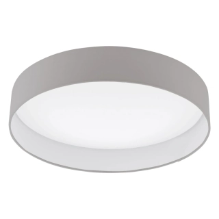 Eglo 93952 PALOMARO grey - Stmívatelné LED textilní svítidlo 24W Ø 50cm