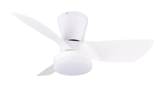 Trio Leuchten R64412131 RANDERS - Stropní LED bílý ventilátor s dálkovým ovladačem, LED 20W, 2700-6000K, Ø 76cm