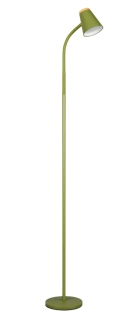 Trio Leuchten R45831115 PONGO - Čtecí stojací lampa v zelené barvě, LED 4,5W, 500lm, 3000K, 145cm