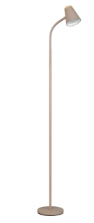 Trio Leuchten R45831143 PONGO - Čtecí stojací lampa v jemně hnědé barvě, LED 4,5W, 500lm, 3000K, 145cm