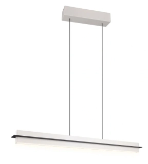 Trio Leuchten 346710176 EMERSON - Závěsné šedé, dotykem stmívatelné svítidlo nad pracovní a jídelní stůl se změnou barvy světla 2700 - 5000K, 95cm, 22W