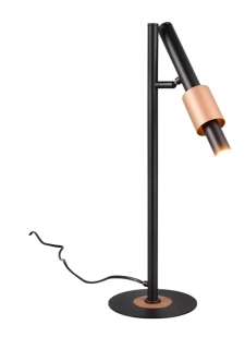 Trio Leuchten 555310132 IKARIS - LED stolní stmívatelné svítidlo v černé a kávové barvě s přepínačem barvy světla 2300 + 3000 + 4000K, LED 4,5W