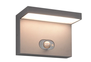 Trio Leuchten 253569142 BLYDE - LED venkovní hybridní solární svítidlo se soumrakovým čidlem v antracitové barvě, LED 5W, 700lm, 2300 - 4000K, IP65