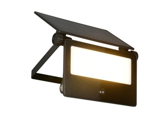 Trio Leuchten R22106132 MOURA - LED výkonné venkovní solární svítidlo s pohybovým čidlem, LED 18W, 2150lm, 3000+4000+6000K, IP54