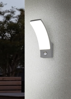 Trio Leuchten R23359142 BEJA - LED nástěnné venkovní svítidlo v antracitové barvě s pohybovým čidlem, LED 12,5W, 4000K, IP44