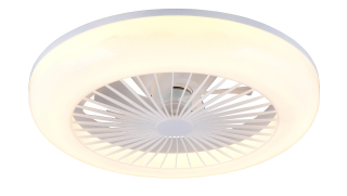 Trio Leuchten R64032101 MORA - Levný stropní LED ventilátor s dálkovým ovladačem, LED 13W, 1400lm, 2700-6500K, Ø 45cm