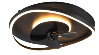 Trio Leuchten R67393132 SORTLAND - Stropní LED elegantní ventilátor s dálkovým ovladačem, LED 30W, 2700-6500K, Ø 50cm