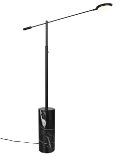 Trio Leuchten 454610132 FIORA - Stmívatelná černá stojací lampa se změnou barvy světla, LED 10W, 1200lm, 2300+3000+4000K, 145cm