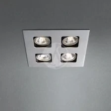 PHILIPS MASSIVE 59504/48/10 APOLLO - Zápustné hliníkové svítidlo do sádrokartonu, 4 x GU10