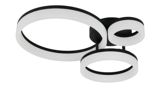 Trio Leuchten R63601332 SCOPE - Stropní LED černé svítidlo 51 x 40cm, 32W, 4000lm, 3000K