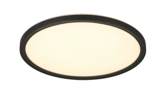 Trio Leuchten R63011102 JOKO - LED černé stropní svítidlo stmívatelné ovladačem 18W, 2100lm, 2700 - 6500K, Ø 29cm