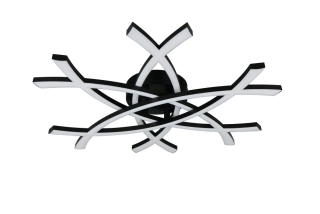 Trio Leuchten R63691132 POLLOCK - Stropní LED černé svítidlo 62 x 59cm, 33W, 3800lm, 3000K