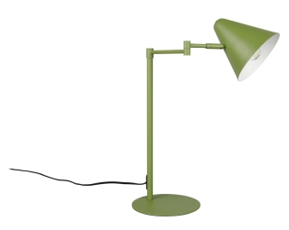 Trio Leuchten 563900115 COSIMA - Stolní natáčení lampička na pracovní i noční stolek v zelené barvě, 1 x E14