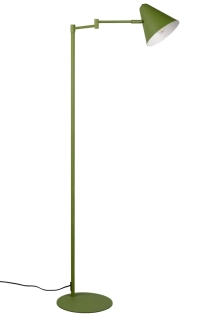 Trio Leuchten 463900115 COSIMA - Stojací čtecí lampa s natáčecím stínidlem v zelené barvě, 1 x E14
