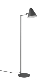 Trio Leuchten 463900142 COSIMA - Stojací čtecí lampa s natáčecím stínidlem v antracitové barvě, 1 x E14
