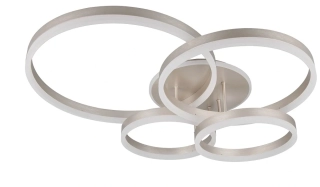 Trio Leuchten 632210407 DRAKE - Stropní LED svítidlo s dálkovým ovladačem, LED 50W, 2700 - 6000K, 80 x 70cm