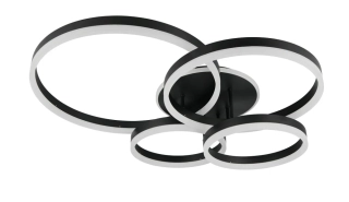 Trio Leuchten 632210432 DRAKE - Stropní LED svítidlo s dálkovým ovladačem, LED 50W, 2700 - 6000K, 80 x 70cm