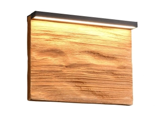 Trio Leuchten 255510130 KALEA - Nástěnné stmívatelné LED svítidlo se dřevem, 7W, 3000K, 20cm