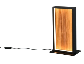 Trio Leuchten 555510130 KALEA - Stmívatelná LED dřevěná stolní lampička, 10,5W, 3000K, výška 30cm