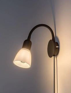 Rabalux 73090 SOMA - Nástěnné svítidlo s kabelem do zásuvky, 1 x E14