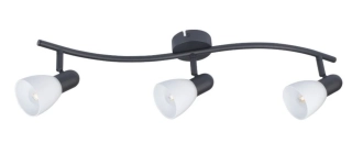 Rabalux 73093 SOMA - Stropní bodové svítidlo v černé barvě, 3 x E14