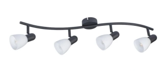 Rabalux 73094 SOMA - Stropní bodové svítidlo v černé barvě 4 x E14