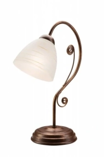 Lamkur LN 1.46 EMILIO 25377 - Rustikální stolní lampa s vypínačem na kabelu, 1 x E27