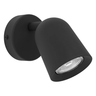 Eglo 901952 CAMALDOLI - Elegantní bodové svítidlo bez vypínače v černé barvě, 1 x GU10