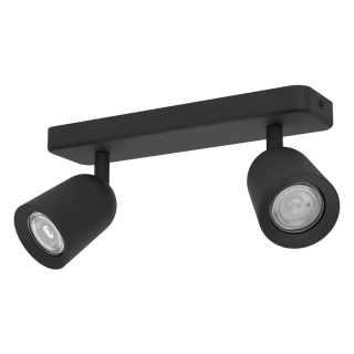Eglo 901953 CAMALDOLI - Elegantní bodové stropní svítidlo v černé barvě, 2 x GU10, 30cm