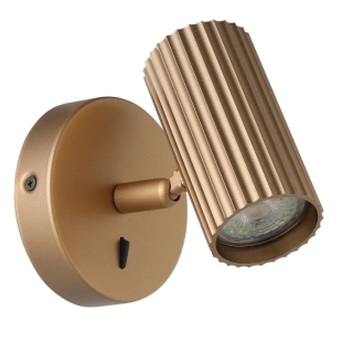 Eglo 902033 PORTILLO - Elegantní bodové svítidlo s vypínačem v matné mosazi, 1 x GU10