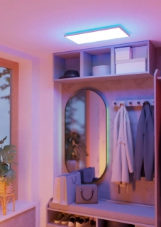 Eglo ZIGBEE 901477 ROVITO-Z - Stropní LED obdelníkové RGB svítidlo ovládané ovladačem, nebo z mobilní aplikace, LED 17,2W, 57 x 30cm, IP44