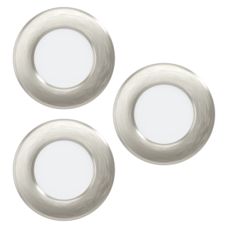 Eglo 901434 FUEVA 6-Z - 3 ks LED podhledových RGB svítidel ovládaných ovladačem, nebo z mobilní aplikace, LED 3 x 2,8W, Ø 8,8cm