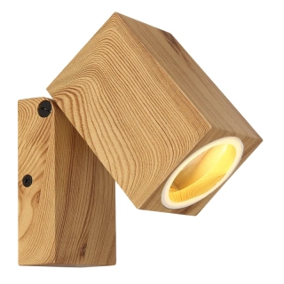 Globo 34164WW VERONIKA - Venkovní nástěnné naklápěcí svítidlo v imitaci dřeva, 1 x GU10, IP44