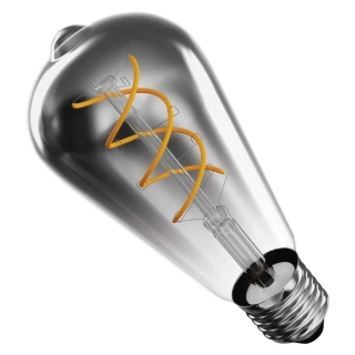 Emos Z57311 DECO SMOKE BULB - Retro LED žárovka E27 ST64 s kouřovým sklem, 4,5W, 1800K